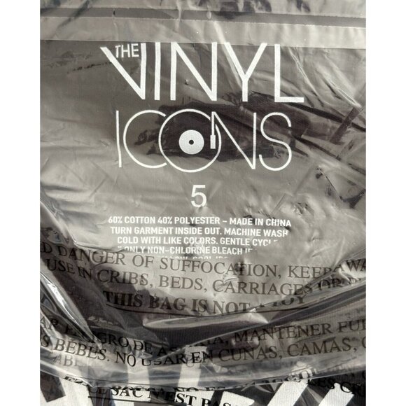 Vinyl Icons +5 Black Crew Neck High Voltage AC/DC Band Graphic Short Sleeve Tee - Picture 6 of 6